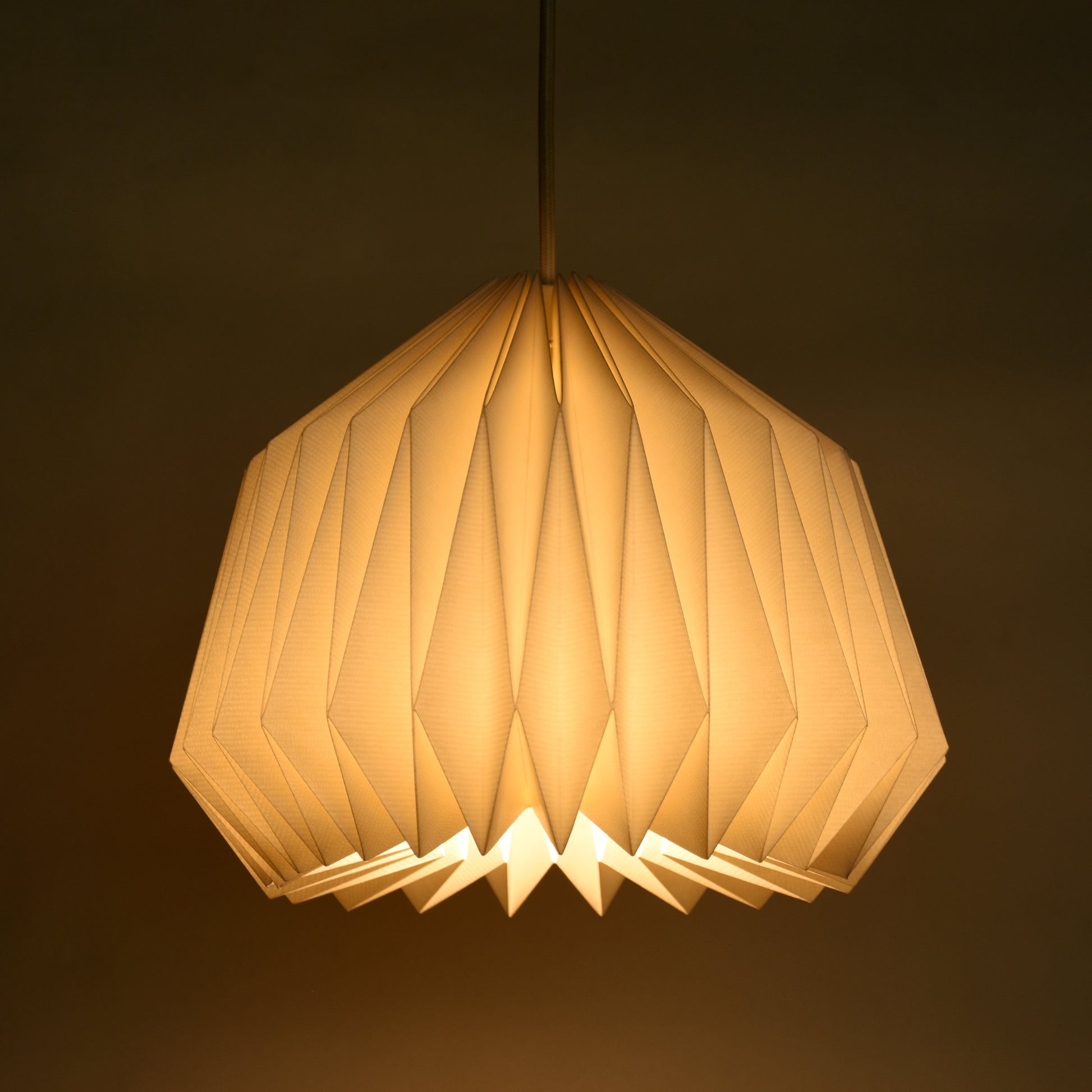 Beautiful origami paper hanging lamp