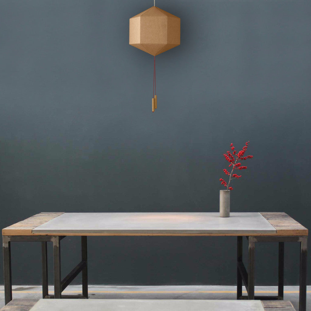 Nest Texture Brown Paper Lantern