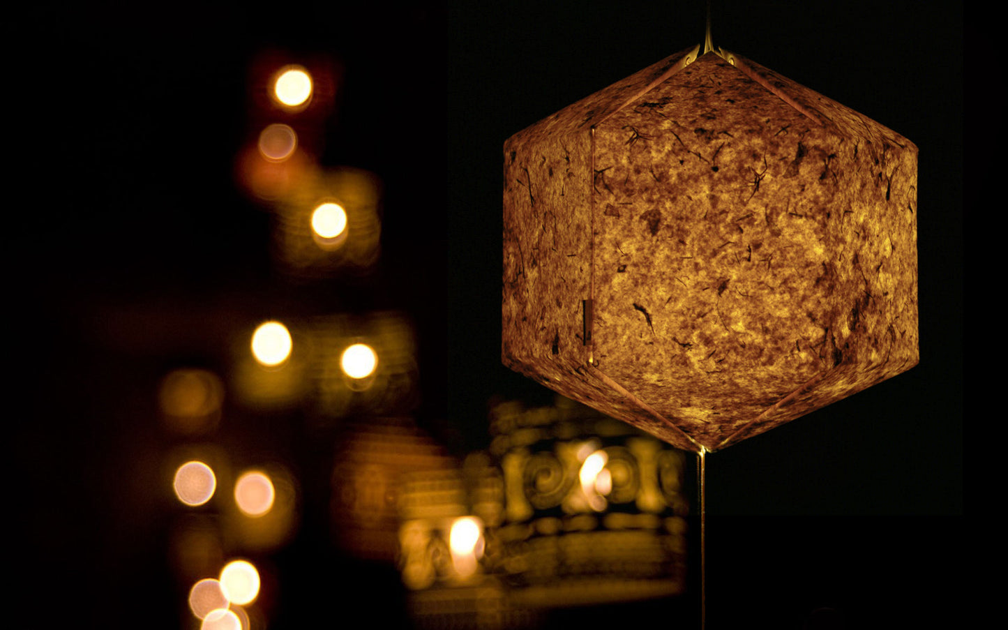 Marigold Petals Yellow Paper Lantern