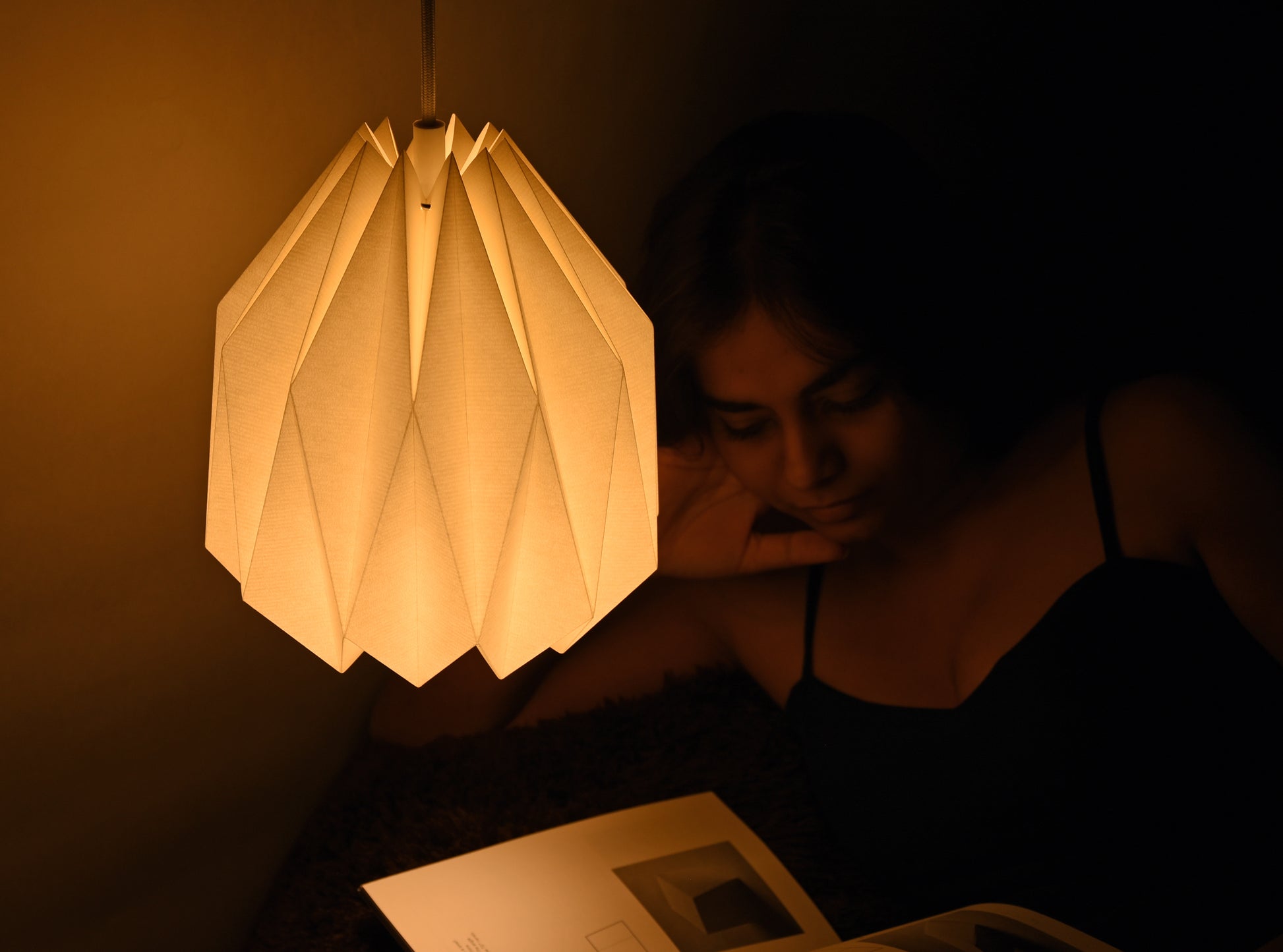 Cozy Ambient Paper Origami Pendant lampshade Buy online