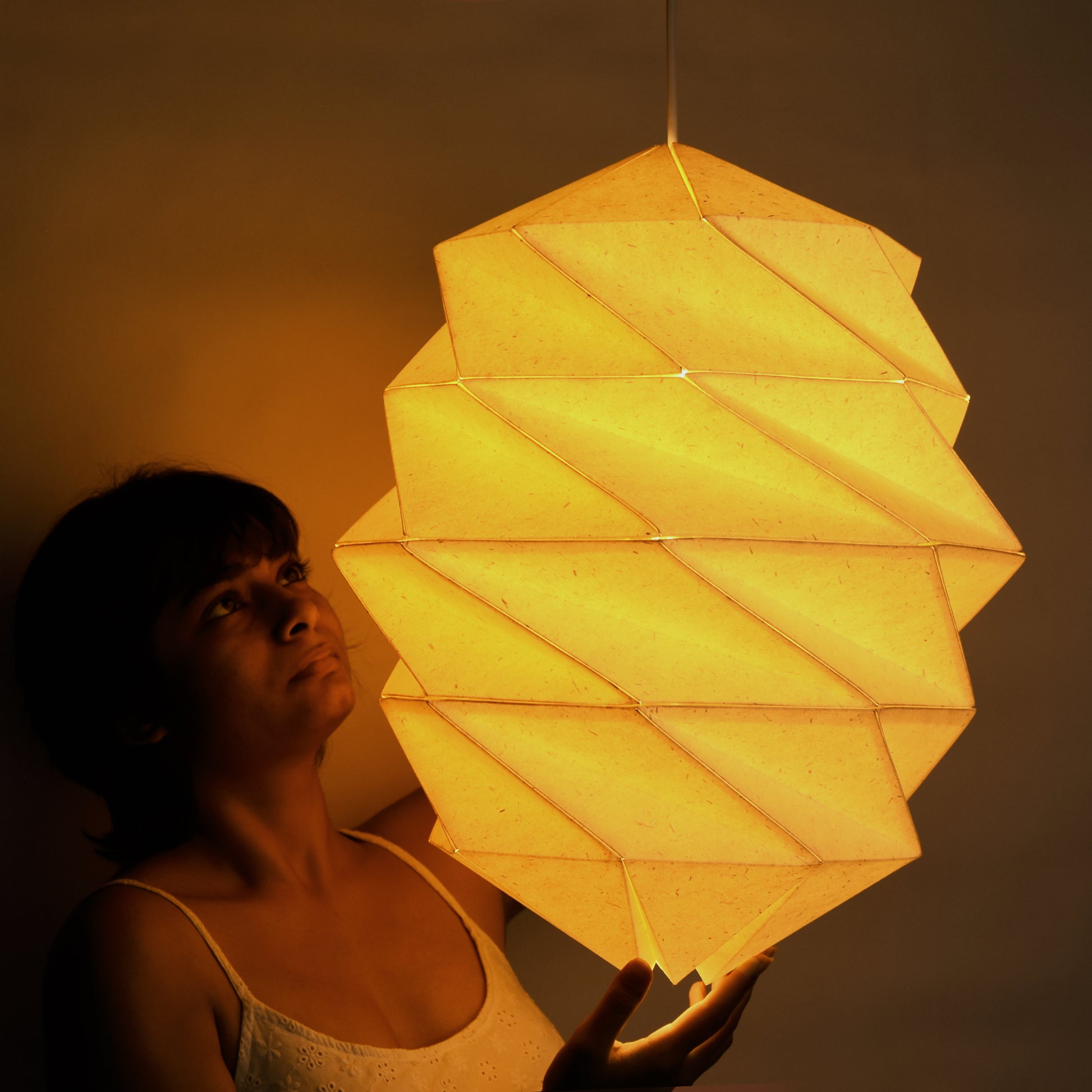 DIY Paper Origami Lamp Instant PDF Download